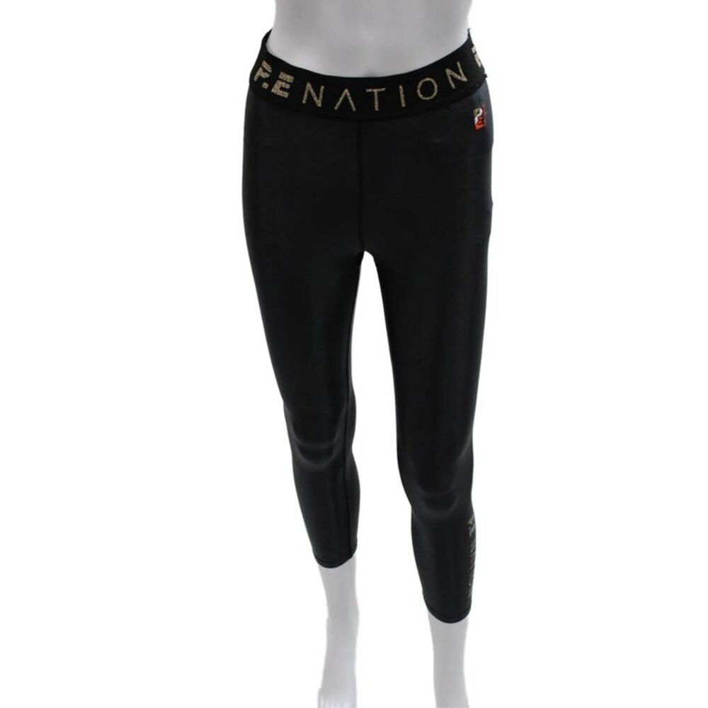 PE Nation Women Capri Leggings Black Size M